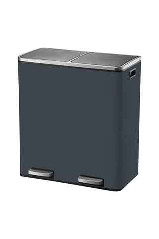 Caixote do lixo de reciclagem em aço inoxidável com pedal Major - 60 l