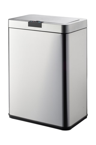 Caixote do lixo automático em aço inoxidável - 60 l