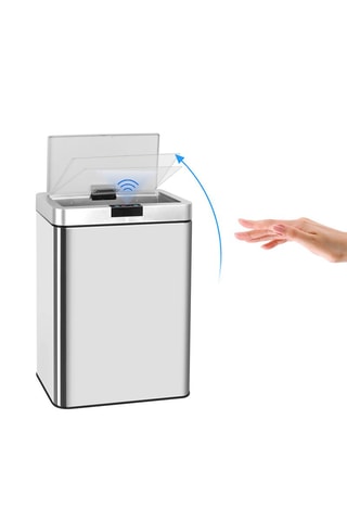 Caixote do lixo automático em aço inoxidável - 60 l