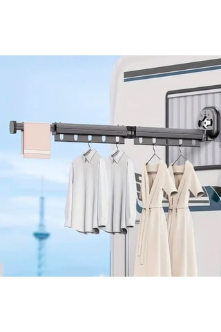 Estendal de roupa de parede dobrável Python 92 cm de alcance