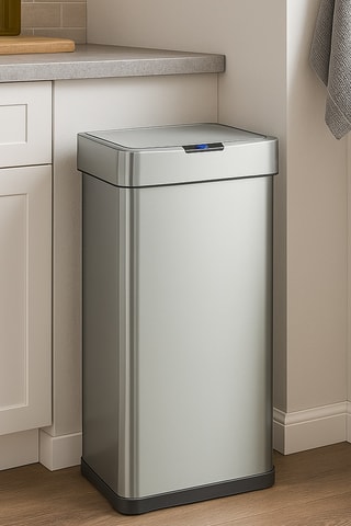 Caixote do lixo cozinha automático em aço Daytona - 90 l