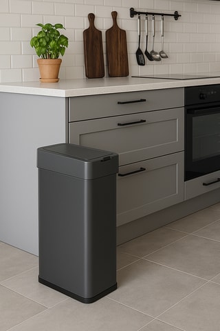 Caixote do lixo cozinha automático em aço Silverblake - 90 l