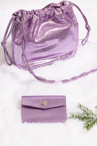 Sac à main en cuir - Violet