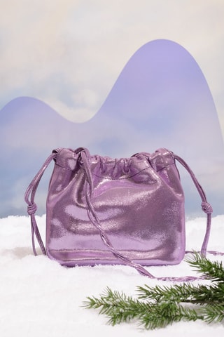Sac à main en cuir - Violet
