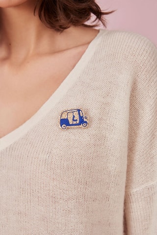Broche Mitouk - Bleu