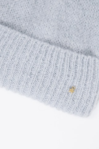 Bonnet en super kid mohair et laine - Gris