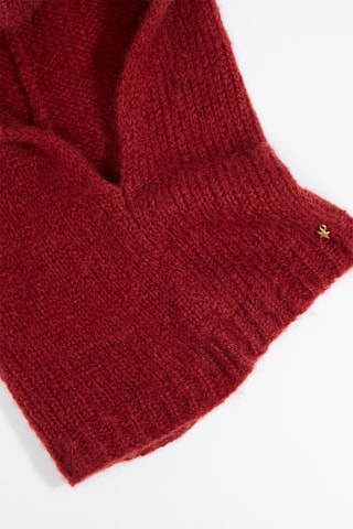 Cagoule en kid mohair et laine - Rouge