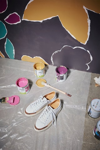 Baskets en cuir Party - Blanc