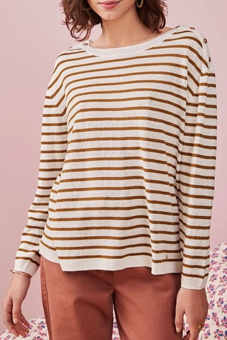 Pull en lin Babou - Blanc