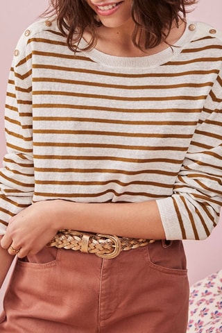 Pull en lin Babou - Blanc