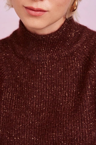 Pull en mohair et alpaga Dibou - Bordeaux