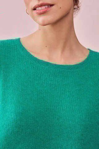 Pull en mohair et alpaga Mentalo - Turquoise