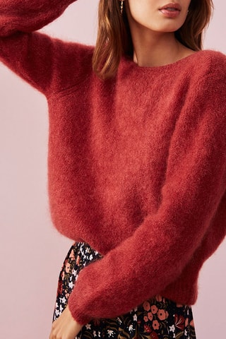 Pull en mohair et laine Oud - Bordeaux