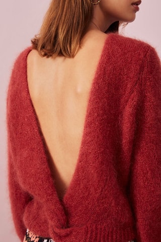 Pull en mohair et laine Oud - Bordeaux