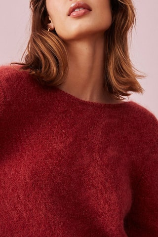 Pull en mohair et laine Oud - Bordeaux