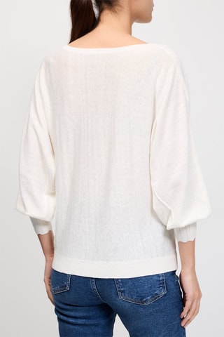 Pull en lin Bazoum - Ecru