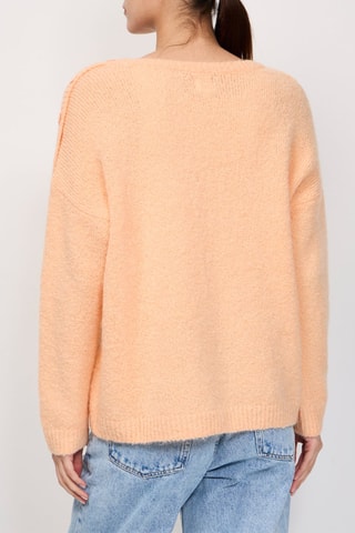 Pull en kid mohair et mérinos Artemis - Saumon