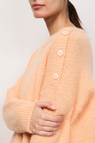 Pull en kid mohair et mérinos Artemis - Saumon