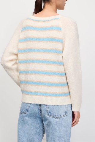 Pull en kid mohair et mérinos Aristote - Ecru