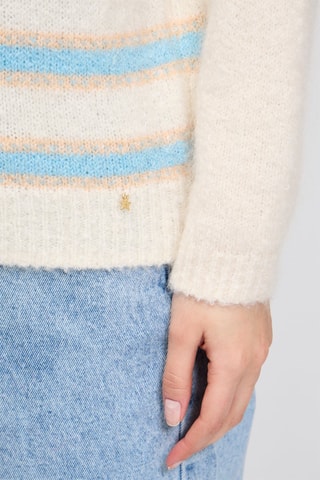Pull en kid mohair et mérinos Aristote - Ecru
