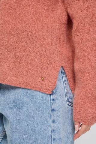 Pull en kid mohair et alpaga Boston - Corail