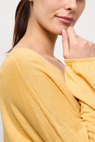 Pull en lin Agnes - Jaune