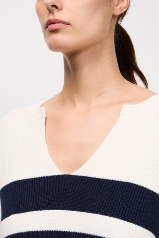 Pull Cefir - Ecru et bleu marine