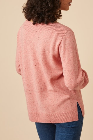 Pull en mérinos - Rose