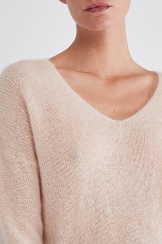Pull en super kid mohair et baby alpaga - Rose