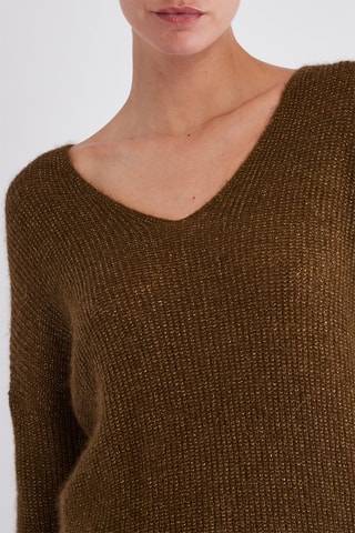 Pull en super kid mohair et baby alpaga - Olive