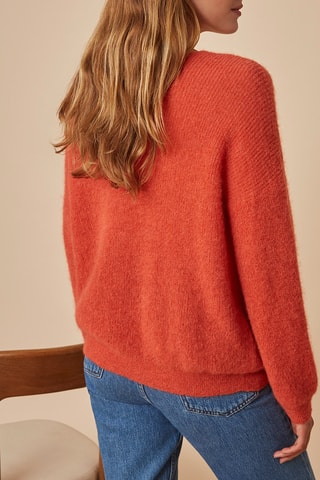 Pull en mohair et alpaga - Orange