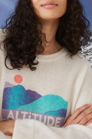 Pull en alpaga - Ecru
