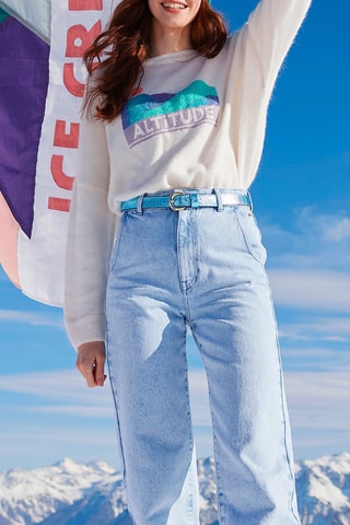 Pull en alpaga - Ecru