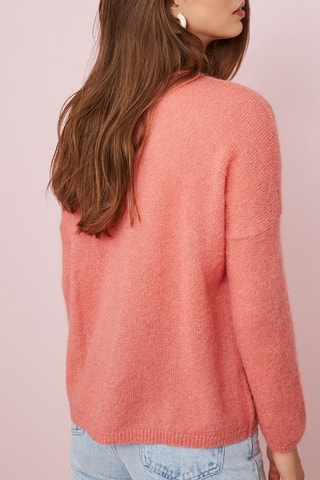 Pull en mohair et alpaga - Rose