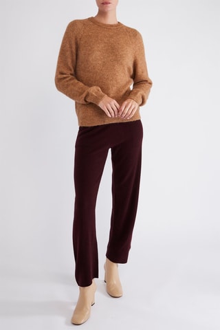 Pull en alpaga et mérinos - Camel
