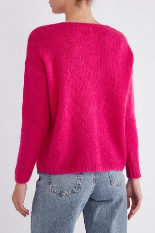 Pull en kid mohair et laine - Rose