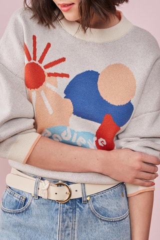 Pull en mérinos Camila - Gris