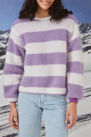 Pull en mohair et laine - Violet