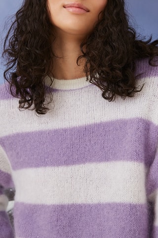 Pull en mohair et laine - Violet
