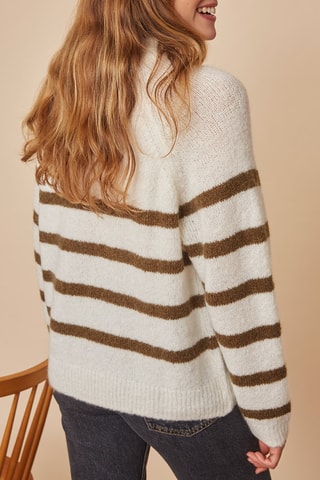 Pull en mohair et mérinos - Ecru
