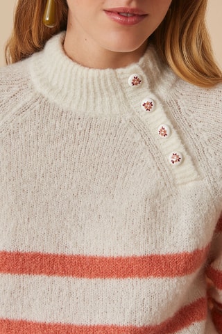 Pull en mohair et mérinos - Ecru