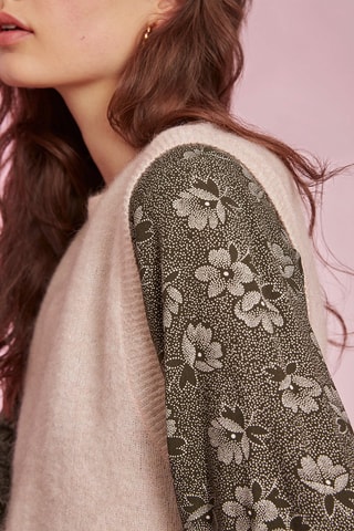 Pull en laine et mohair sans manches Comice - Rose