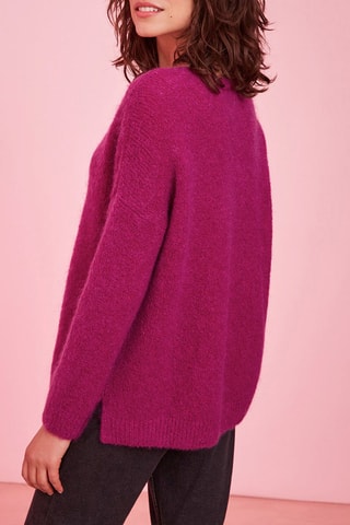Pull en mohair et mérinos Darene - Violet