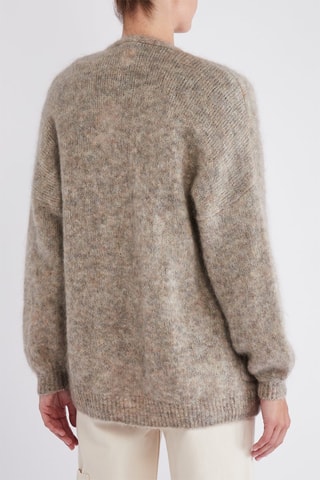Gilet en laine et mohair - Beige