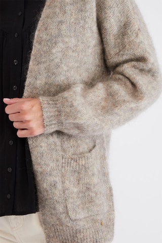 Gilet en laine et mohair - Beige