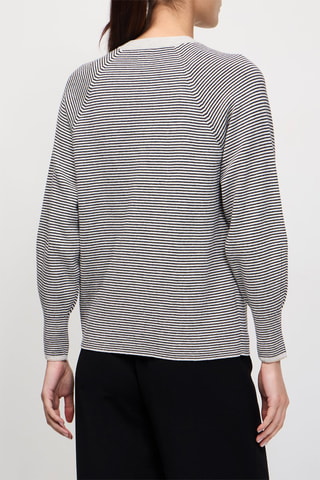 Gilet en laine Acora - Blanc et noir