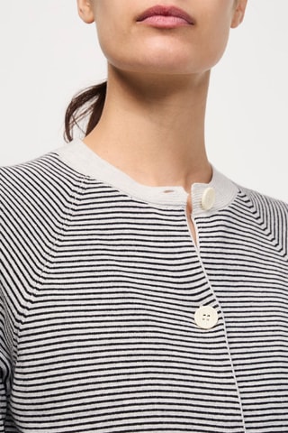 Gilet en laine Acora - Blanc et noir