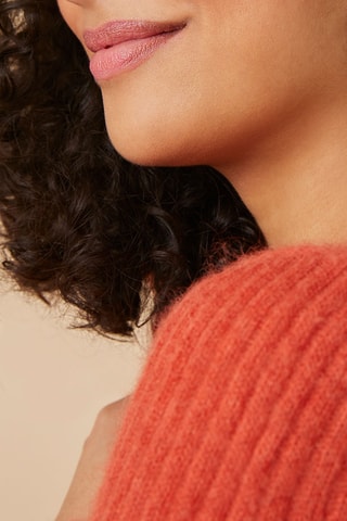 Gilet en mohair et alpaga - Orange