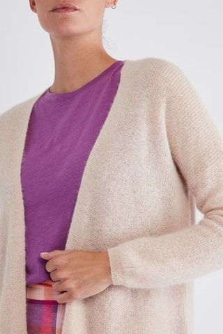 Gilet en super kid mohair et baby alpaga - Rose