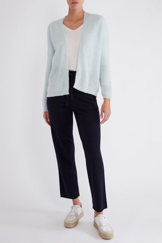 Gilet en super kid mohair et baby alpaga - Vert d'eau